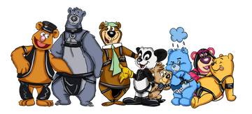 Iconic Bear Orgy  / Accessory Pouch